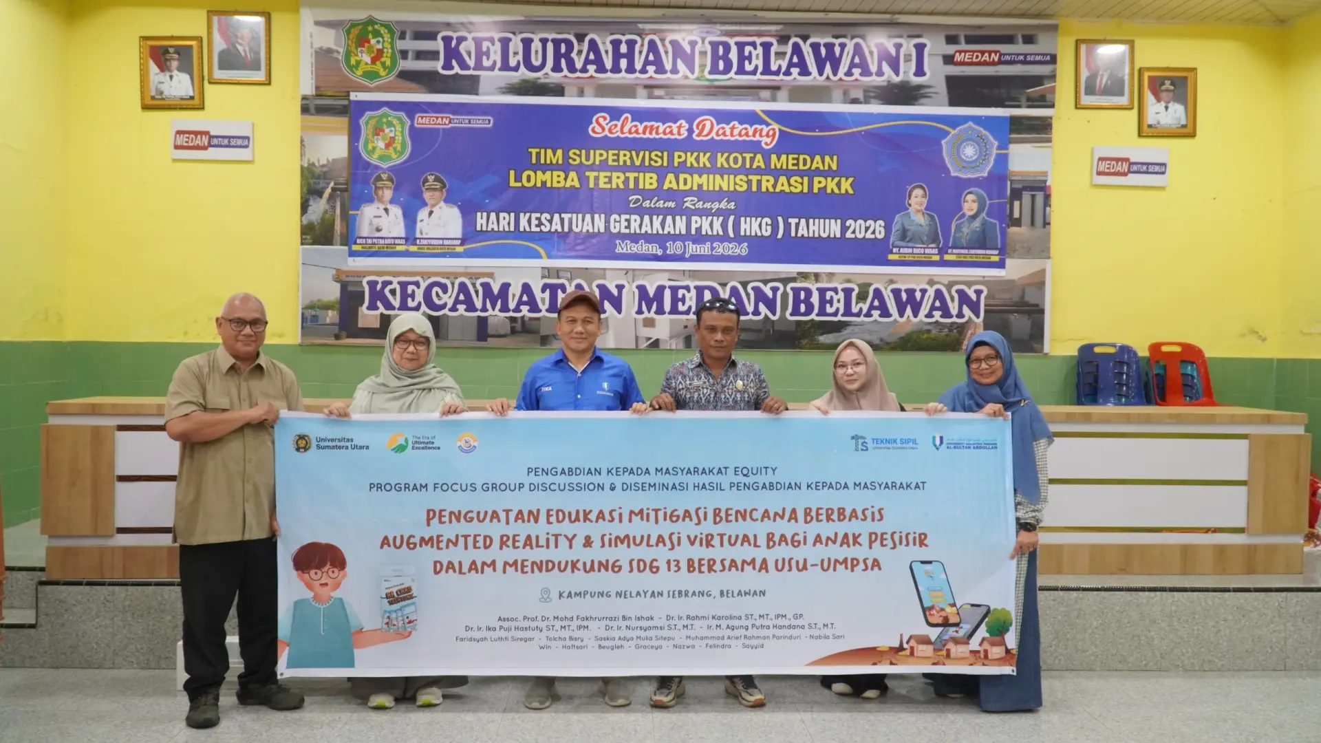 USU and UMPSA Strengthen Coastal Resilience Through Community Service FGD in Belawan
